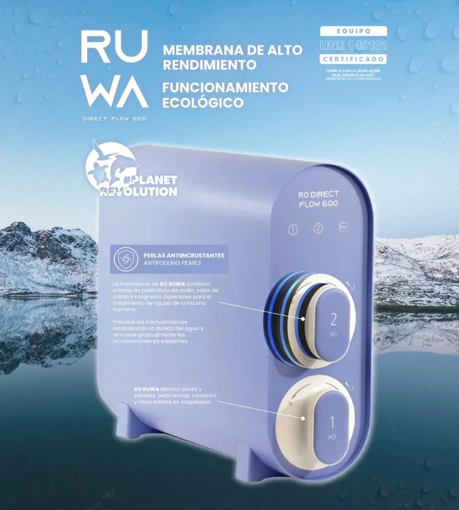 RUWA — Membrana de alto rendimiento y Antifouling Pearls