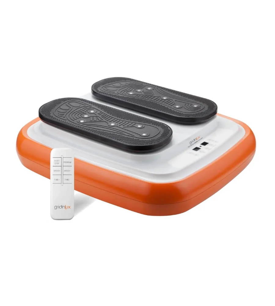 Ejercitador Eléctrico de Piernas — Plataforma con almohadillas ergonómicas