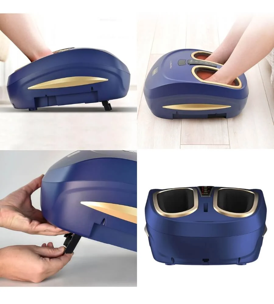 Physio Mass Pies — Triple tecnología de masaje en acción