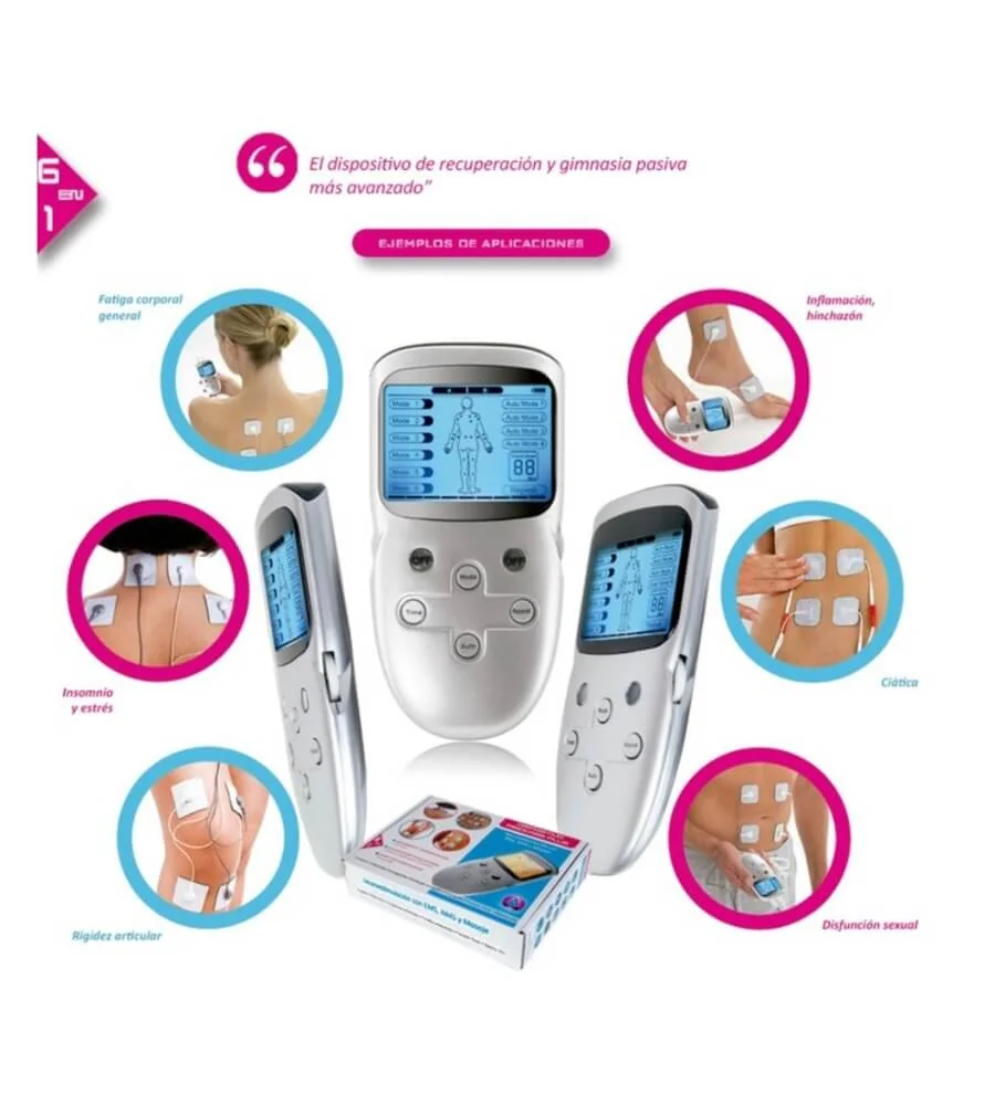 Electroestimulador TENS/EMS — Los 6 modos expert de masaje y recuperación