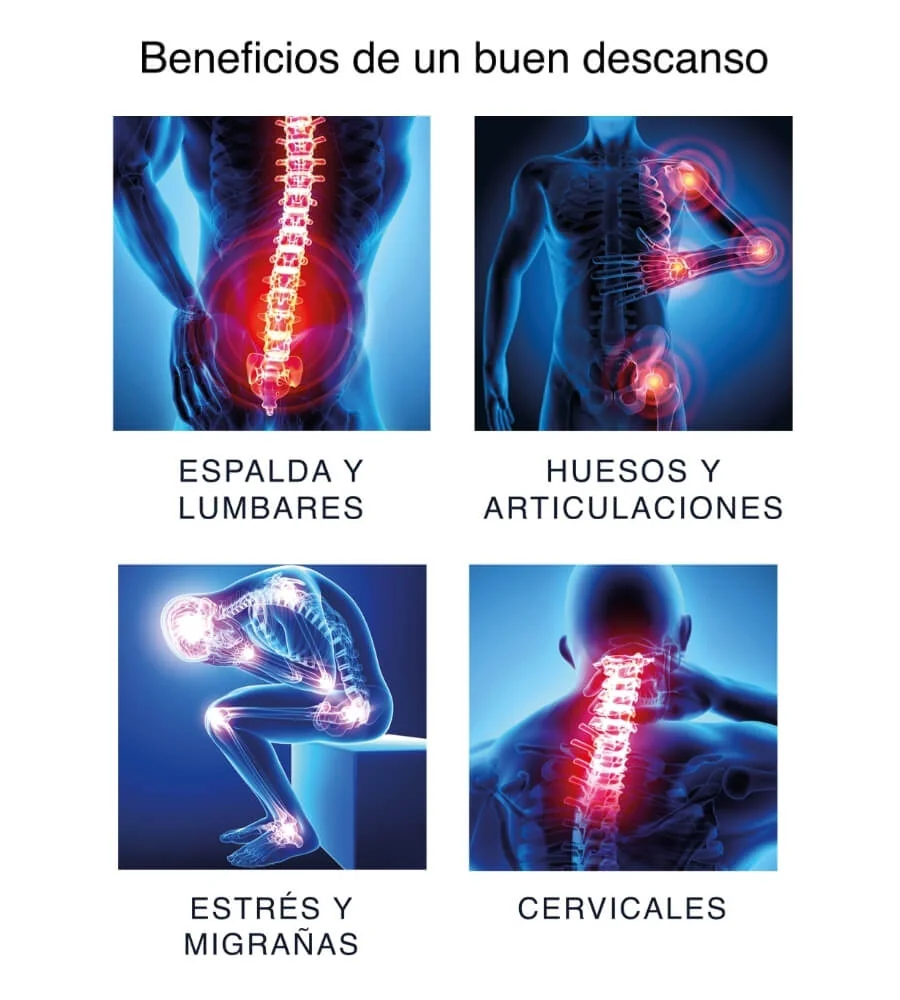 Beneficios de un buen descanso — Espalda, articulaciones, estrés y cervicales
