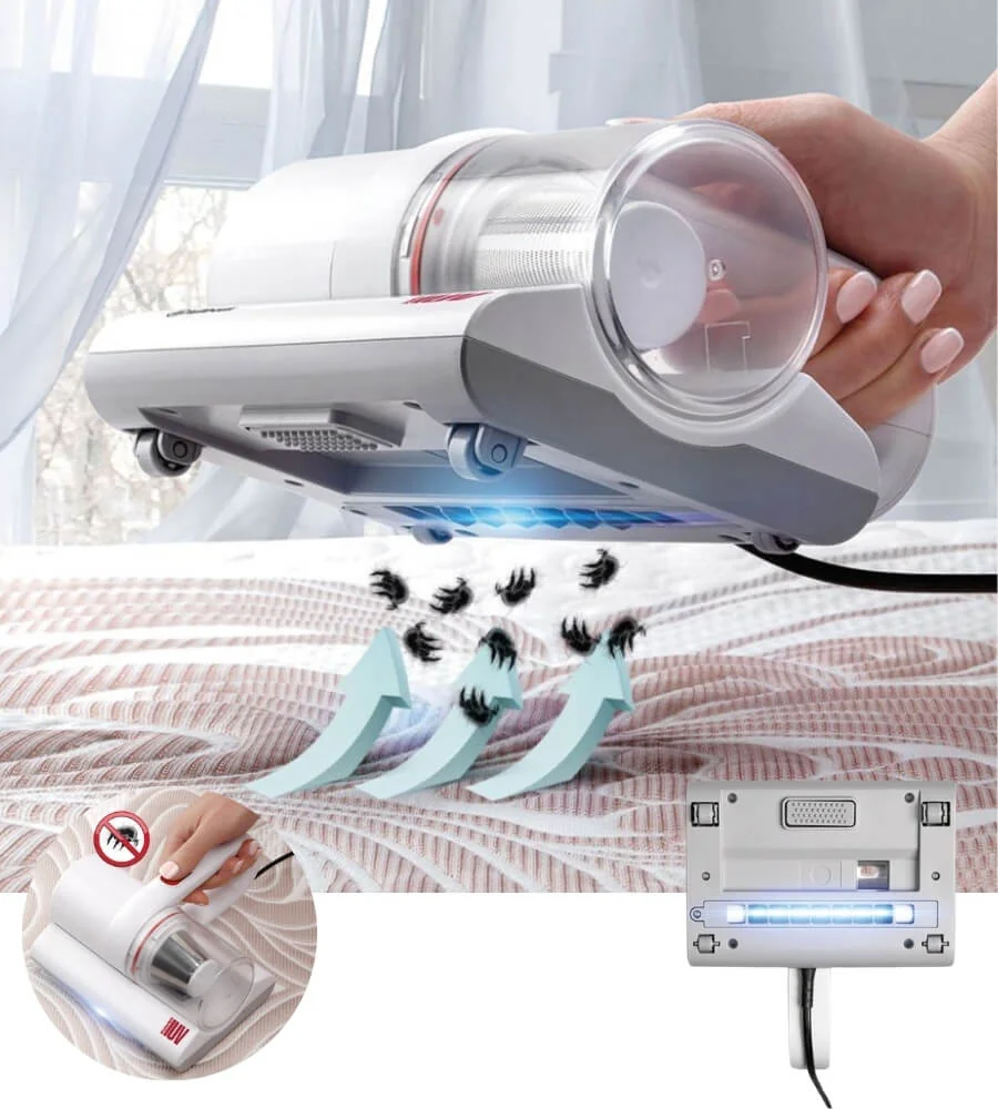 Aspirador Colchones UV — Tecnología UV-C 253,7nm y Filtro HEPA 9
