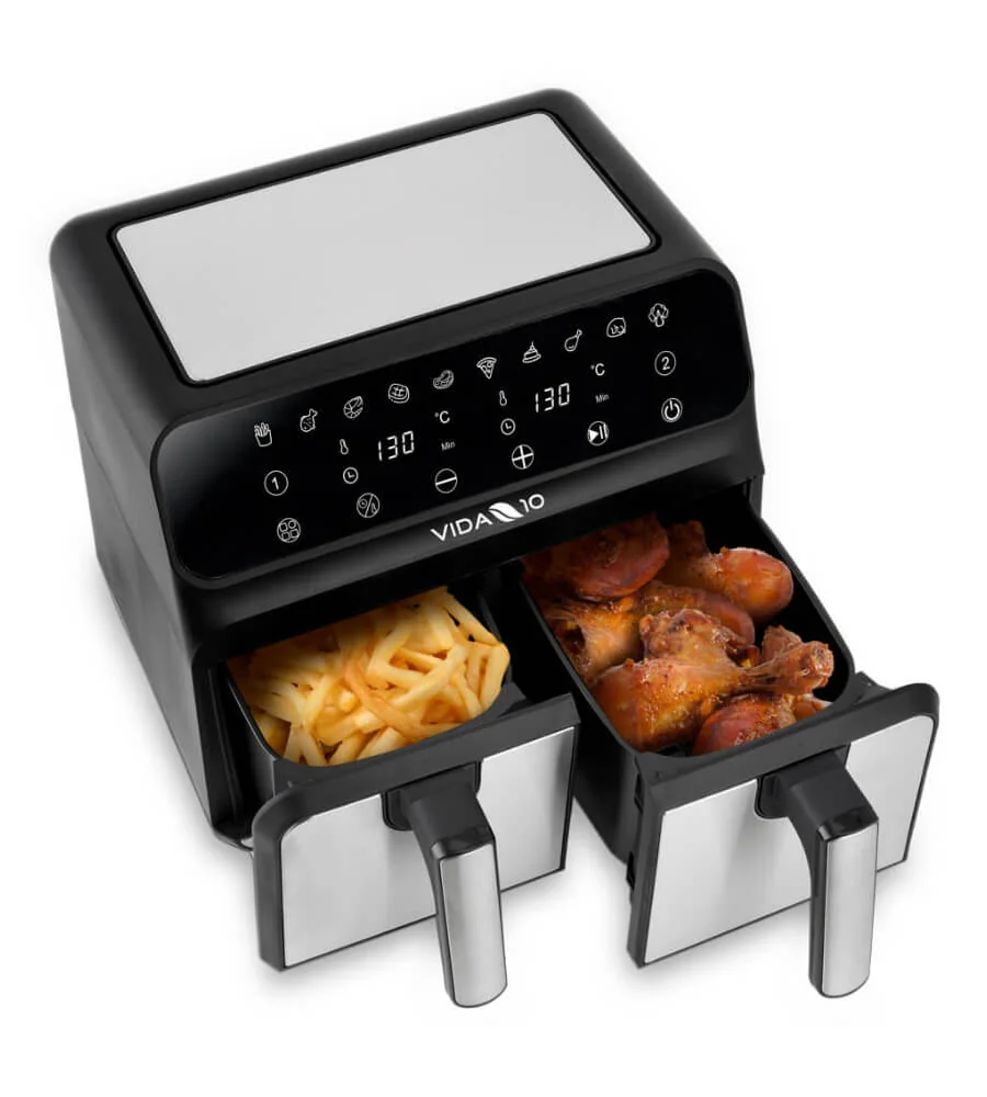 Air Fryer DUO — Tecnología de aire caliente circulante cocinado sin aceite