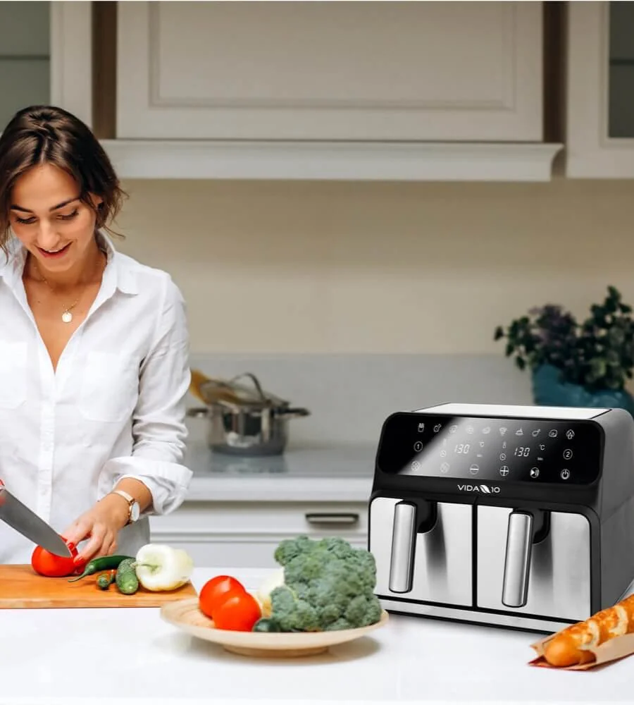 Air Fryer DUO — Platos variados carnes pescados verduras repostería