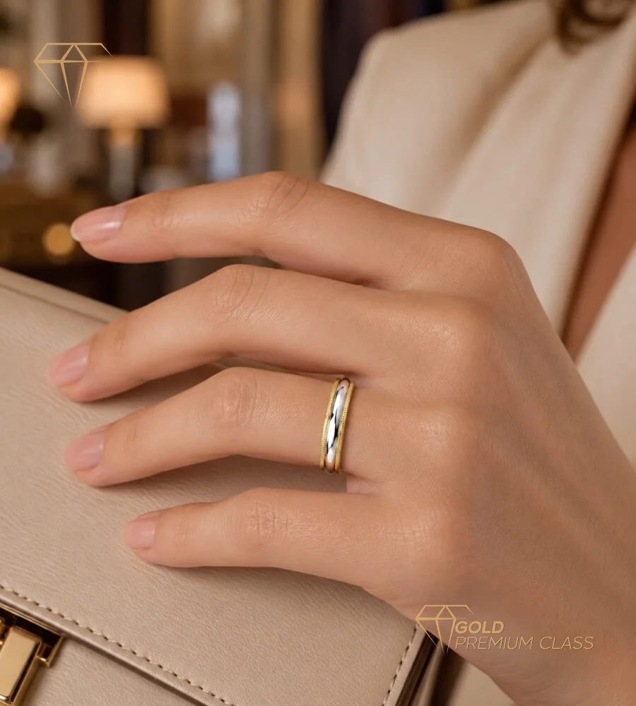 Alianza Compromiso Oro Bicolor 18k — vista 1