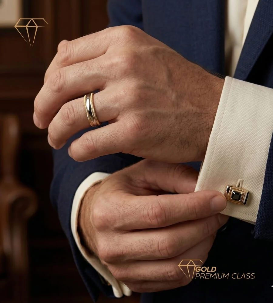Alianza Compromiso Oro Bicolor 18k — vista 3