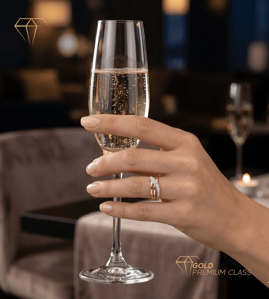 Anillo Armonía Oro Bicolor 18k — look 3