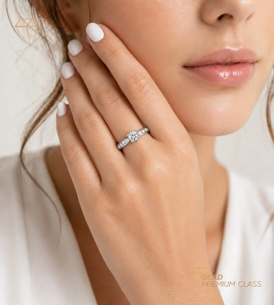 Anillo Pasión Oro Blanco 9k — look 2