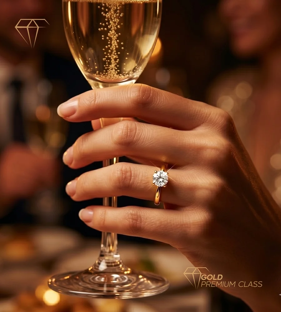 Anillo Solitario Oro 18k — versión 6