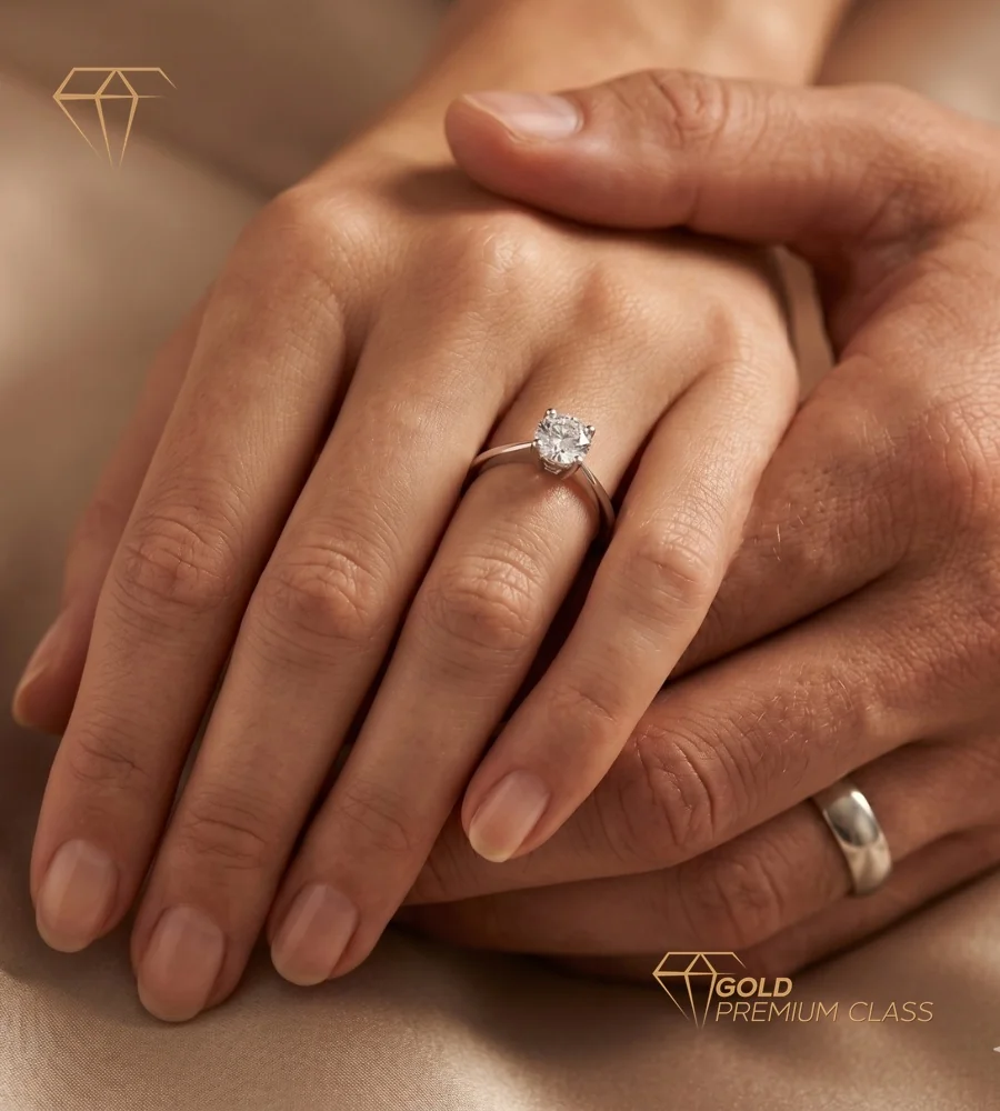 Anillo Solitario Oro 18k — versión 7