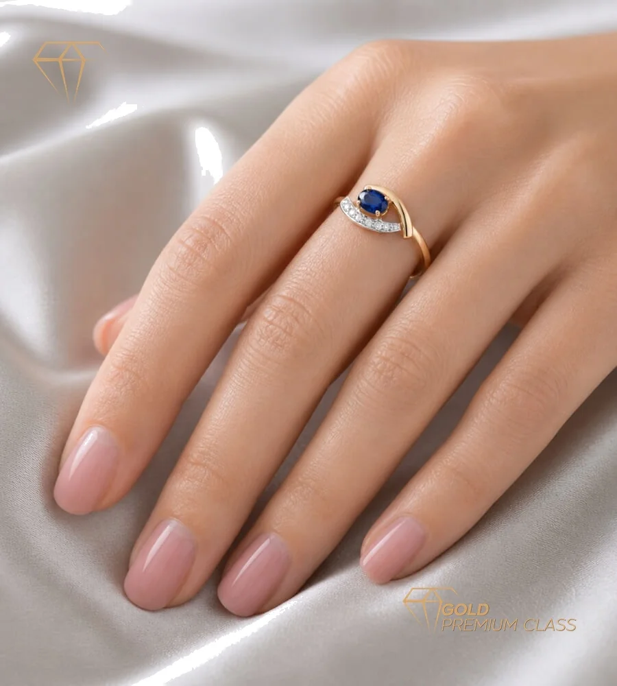 Anillo Zafiro Eterno — vista 4