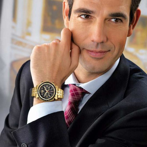 Reloj London — Cronógrafo bicolor acero quirúrgico y oro 18K — Vista 2