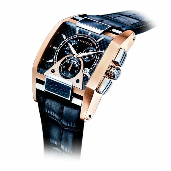 Reloj Milenium — Cronógrafo oro rosa con fibra de carbono — Vista 6