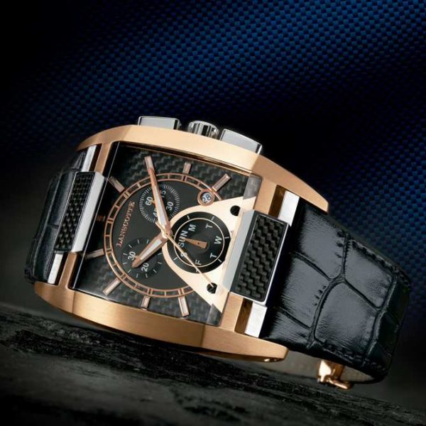 Reloj Milenium — Cronógrafo oro rosa con fibra de carbono — Vista 5
