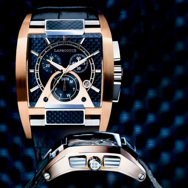 Reloj Milenium — Cronógrafo oro rosa y fibra de carbono